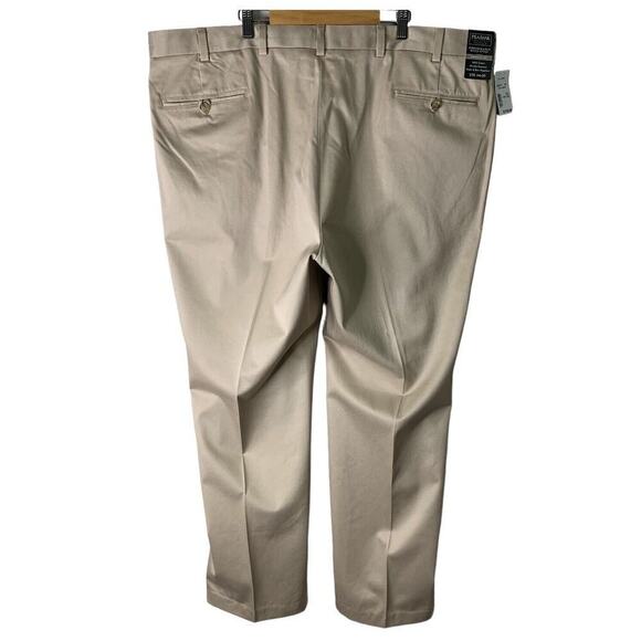 Jos A Bank Travelers Original Fit Cotton Pants Mens Size 44x30 Beige NWT $119 - Picture 8 of 8